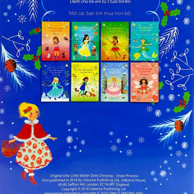 Sticker Dolly Dressing - Dán Hình Sáng Tạo Trang Phục Búp Bê - Công Chúa Tuyết