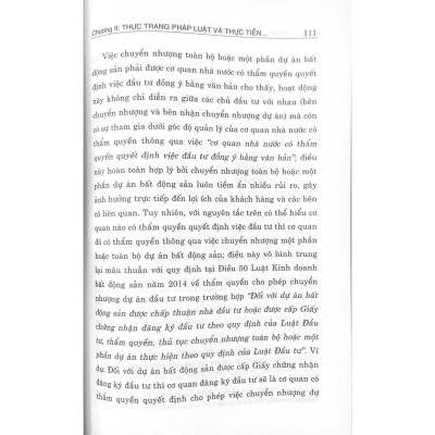 Pháp luật về chuyển nhượng, góp vốn các dự án bất động sản của doanh nghiệp kinh doanh bất động sản