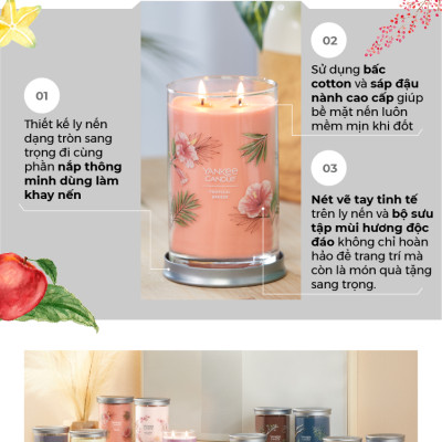 Nến ly tròn sáp đậu nành Yankee Candle size L (567g) - Wild Orchid