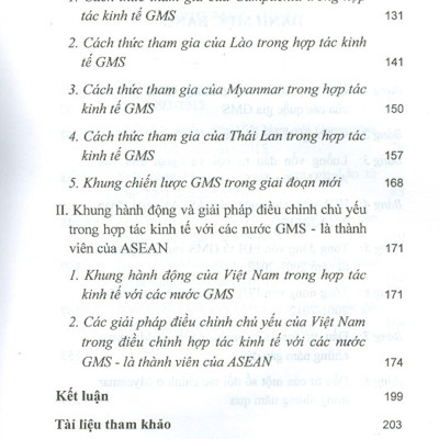 Điều Chỉnh Quan Hệ Hợp Tác Kinh Tế Của Việt Nam Với Các Nước GMS Là Thành Viên Của Asean Trong Bối Cảnh Mới