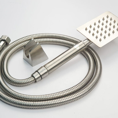 Bộ Dây Tay Sen Inox SUS 304 Vuông Eurolife EL-111SH-N (Trắng Vàng)