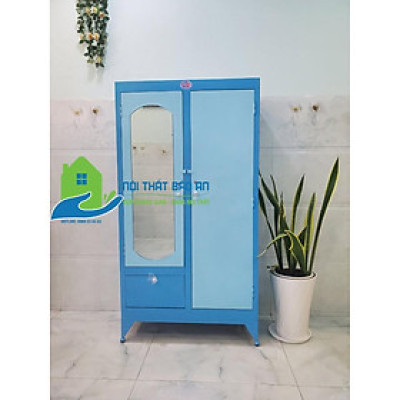 Tủ sắt quần áo cao 1m6 ngang 90cm - TSDT13