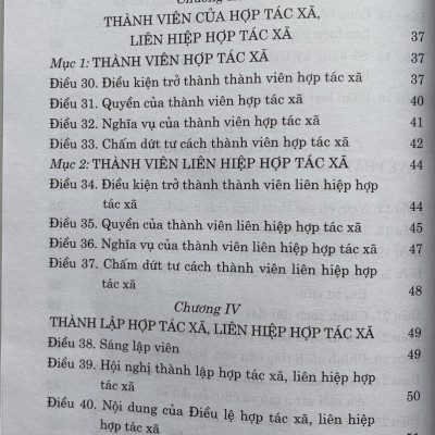 Luật Hợp Tác Xã 