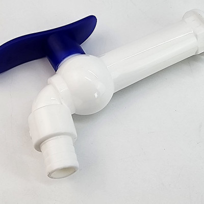 Bộ 3 vòi hồ tay xanh nhựa PP, thân dài, ren 21-27mm Eurolife EL-VHX2127-D (Trắng xanh) (3 cái)