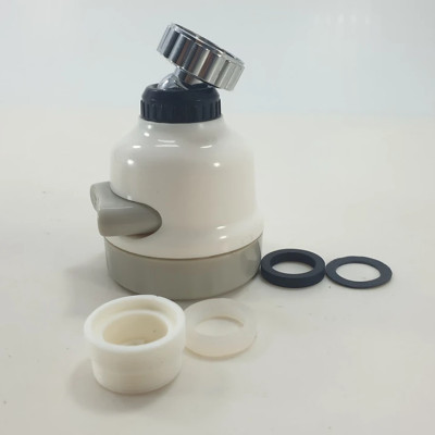 Đầu vòi rửa chén KG03 giúp tiết kiệm nước, có 3 chế độ phun, điều hướng 360 độ tăng áp lực nước gấp 300X(Tặng kèm 2 miếng dán treo đồ trong nhà bếp)- Hàng chính hãng