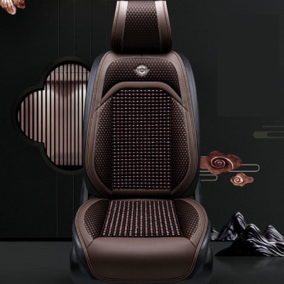 Lót Ghế Hạt Gỗ Ô Tô Loại Cao Cấp, Bọc Ghế Ô Tô Chống Nóng, Massage Lưng, Hạt Gỗ Tự Nhiên, Da Sang Trọng