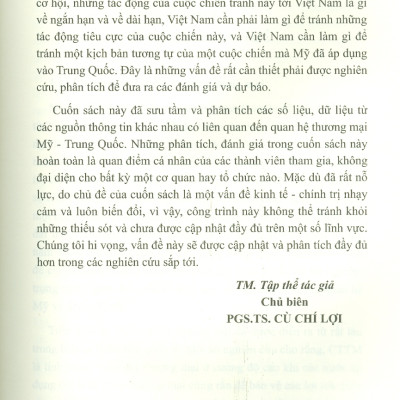 Chiến Tranh Thương Mại Mỹ - Trung Quốc & Tác Động Tới Việt Nam