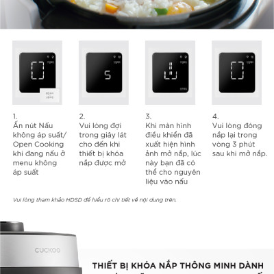 Nồi cơm điện tử áp suất kép Cuckoo CRP-ST1010FG (1.8L) - Hàng Chính Hãng