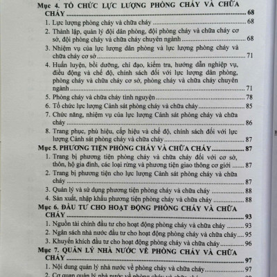 Sách Pháp Luật Về Phòng Cháy Và Chữa Cháy – Danh Mục Cơ Sở Thuộc Diện Quản Lý Về Phòng Cháy Và Chữa Cháy (V2519T)