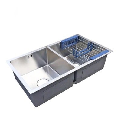 Chậu rửa chén bát 2 hố cân inox 304  820 x 450 x 230 mm Juno sofa Teady CRBCT-8450C