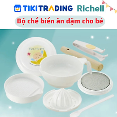 Bộ chế biến ăn dặm cho bé kiểu Nhật Richell Baby
