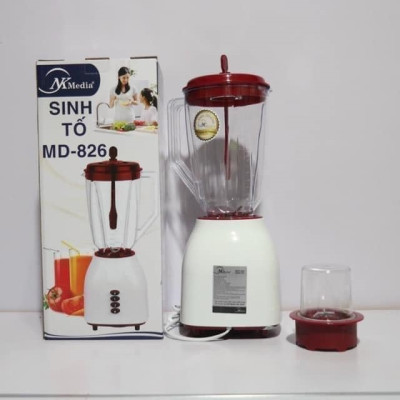 Máy Xay Sinh Tố 2 Cối Nhựa NK Media MD-826 - Màu Ngẫu Nhiên - Hàng Chính Hãng