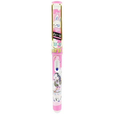 Bút Máy Xóa Được L016-292 - Màu Hồng - Mực Xanh (Mẫu Họa Tiết Giao Ngẫu Nhiên)