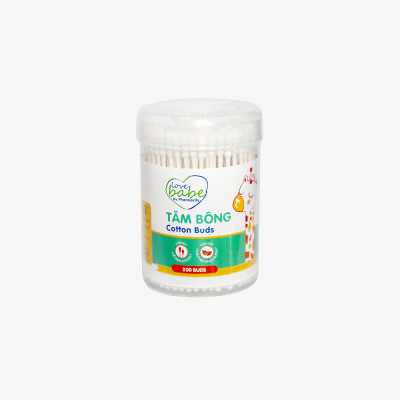 Tăm bông thân giấy vệ sinh rốn và tai cho bé Pharmacity (Hộp 200 cây)