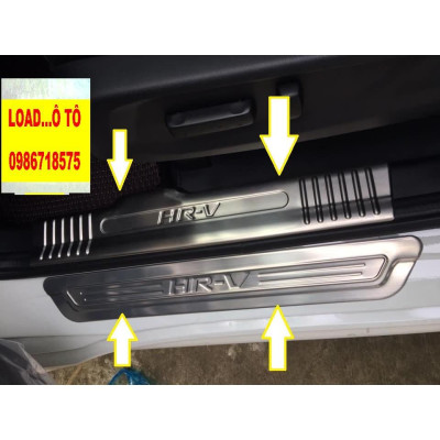 Ốp Bậc Chân Trong, Ngoài Xe Honda HRV 2022-2018 Mẫu Inox Cao Cấp