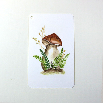 Giấy vẽ màu nước postcard (8 x 13) cm lên màu đẹp không cong, giấy màu trắng kem, 40 tờ giấy dày 280gsm AT788 Green Art - Hàng chính hãng