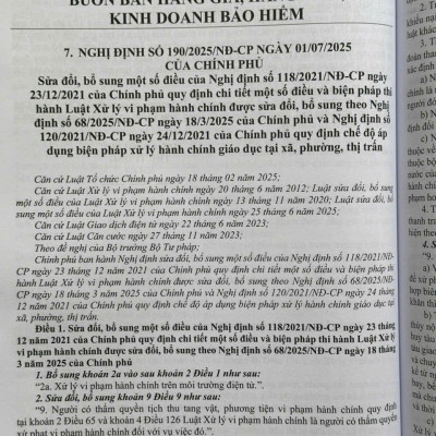 Sách Luật Xử Lý Vi Phạm Hành Chính Và Các Văn Bản Hướng Dẫn Thi Hành (V2601D)