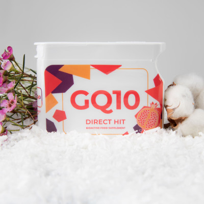 Thực Phẩm Sức Khỏe GQ10 Direct Hit - Công thức thanh xuân - PROJECT V - Hộp 60 Viên nang - Xuất xứ Pháp, Hàng Chính Hãng