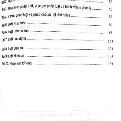 Tài liệu thảm khảo môn pháp luật dùng cho đào tạo trình độ trung cấp chuyên nghiệp