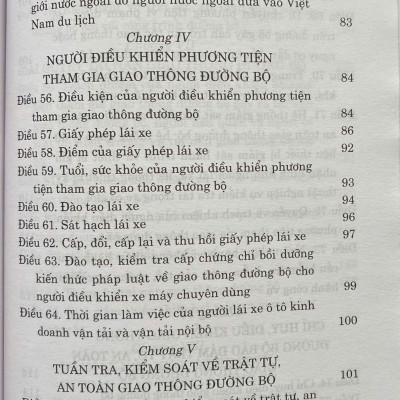 Luật Trật Tự, An Toàn Giao Thông Đường Bộ Năm 2024