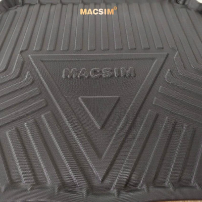 Thảm lót cốp xe ô tô (qd) Peugeot 3008 (2017-2024)  nhãn hiệu Macsim chất liệu TPV cao cấp màu đen