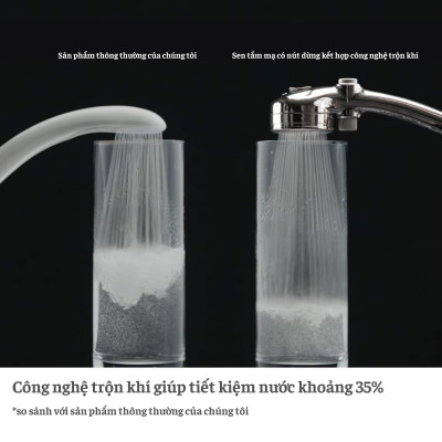 Vòi sen tắm mạ có nút dừng kết hợp công nghệ trộn khí Air Beat Pita Takagi JSB025MN