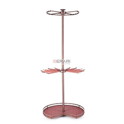 Phụ kiện của tủ áo (Giá treo đồ góc 3 tầng bề mặt bọc da cao cấp Gerari mã MW09-1)