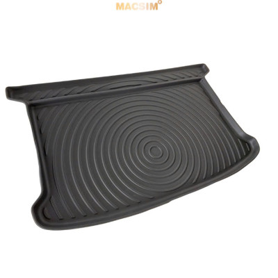 Thảm lót cốp xe ô tô tô sd4 Dolphin 2021+ Nhãn hiệu Macsim chất liệu nhựa TPE + silicon cao cấp màu đen