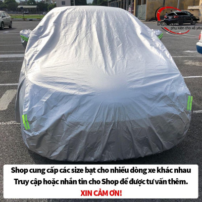 Bạt che xe ô tô 5 chỗ 3 lớp cao cấp , bạt phủ trùm xe hơi Kia Morning, i10, Wigo, Fadil,spark  chống nước, cách nhiệt