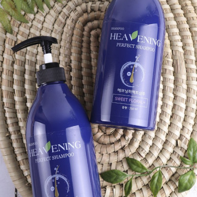 Set 01 Dầu Gội & 01 Dầu Xả chăm sóc tóc cao cấp, suôn mượt Heavening Perfect - Nhập khẩu Hàn Quốc
