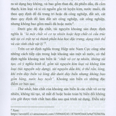 Pháp Luật Quốc Tế Về Quản Lý Tài Nguyên Khoáng Sản Biển Và Thực Tiễn Của Việt Nam