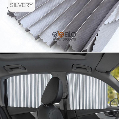 Rèm vải che nắng cửa kính xe Hyundai Getz vải lụa gắn nam châm keo 3M RVCK