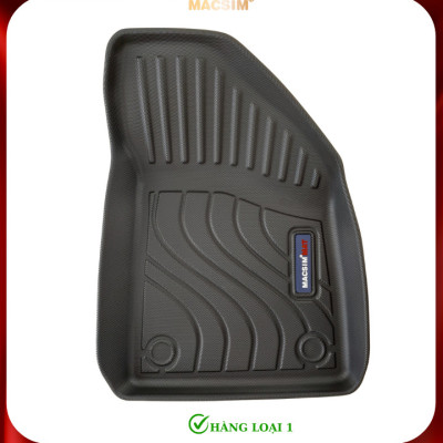 Thảm lót sàn xe ô tô Peugeot MG4 Nhãn hiệu Macsim chất liệu nhựa TPE cao cấp màu đen