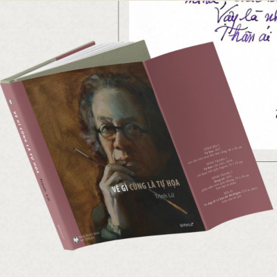 VẼ GÌ CŨNG LÀ TỰ HỌA - Họa Sĩ Trịnh Lữ - tái bản 2024 - bìa cứng, áo ôm, in màu toàn bộ