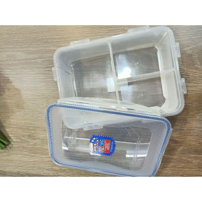Hộp Nhựa Bảo Quản Thực Phẩm Cao Cấp Chia 3 Ngăn 2,6 Lít HPL826C (cam kết hàng chính hãng)