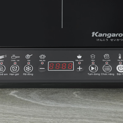 Bếp điện từ đơn Kangaroo KG18IC1, Công suất 2000W, tặng kèm nồi lẩu - Hàng chính hãng