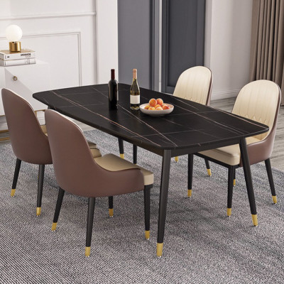 Bộ bàn ăn Juno Sofa mặt đá cẩm thạch hiện đại