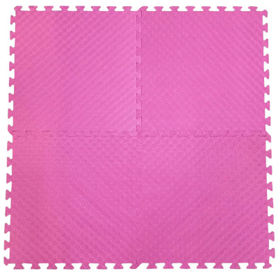 Bộ 4 tấm Thảm xốp lót sàn an toàn Thoại Tân Thành - màu hồng (60x60cm)