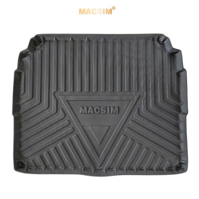 Thảm lót cốp xe ô tô (qd) Peugeot 3008 (2017-2024)  nhãn hiệu Macsim chất liệu TPV cao cấp màu đen