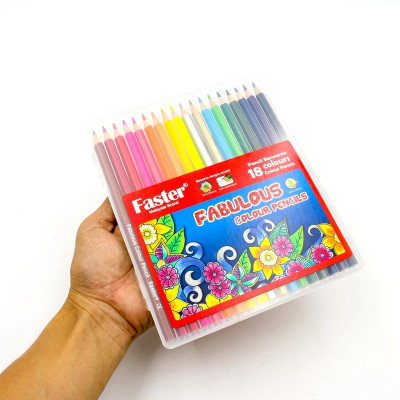 Vỉ 18 Bút Chì Màu Fabulous - Faster CP-F-718