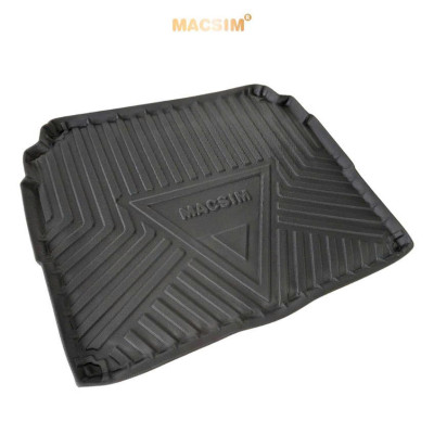 Thảm lót cốp xe ô tô (qd) Peugeot 3008 (2017-2024)  nhãn hiệu Macsim chất liệu TPV cao cấp màu đen