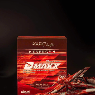DMAXX thức uống bổ sung vitamin năng lượng không đường DAMODE 19 gói dùng thử màu đỏ