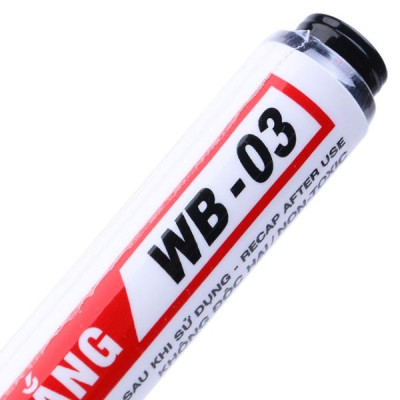 Vỉ 2 Bút Lông Bảng Thiên Long - WB-03 - Đen