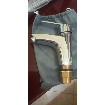 [FREESHIP] Vòi chậu rửa mặt INAX chân cao 14cm nóng lạnh kèm đủ 2 dây cấp bảo hành 5 năm