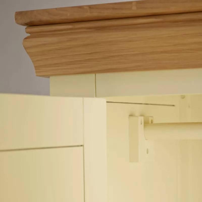 Tủ Quần Áo 3 Cánh Country Cottage Gỗ Sồi Ibie BSW3COUO - Trắng