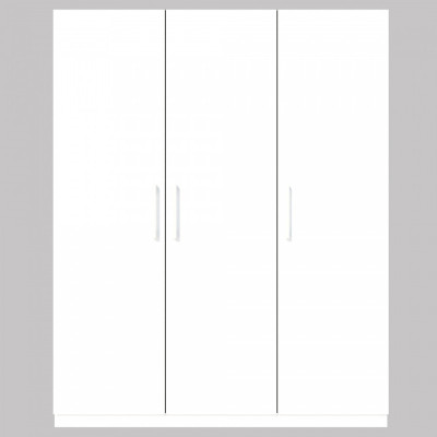 Tủ quần áo gỗ MDF Tundo 3 cánh 2 ngăn kéo màu trắng 140 x 55 x 200cm