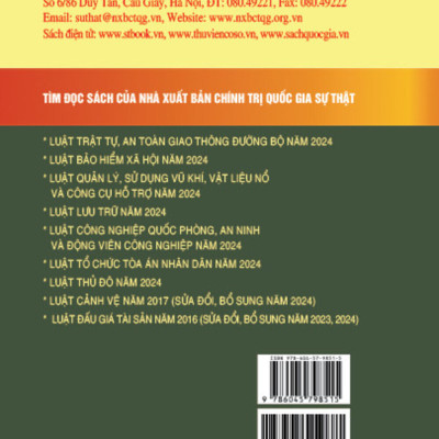 Luật đường bộ năm 2024 - bản in 2024