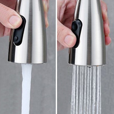 Vòi rửa chén bát nóng lạnh dây rút cao cấp Inox 304 - Vòi nóng lạnh inox 304 dùng cho mọi bồn rửa chén bát nhà bếp, dây rút tiện dụng, 2 chế độ nước - Hàng chính hãng