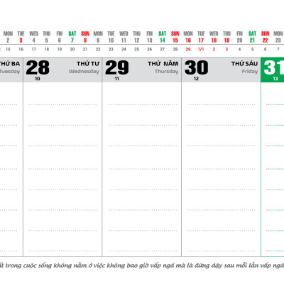 Lịch Tết 2026 - Lịch Bàn Đế Nhựa (13 x 28)