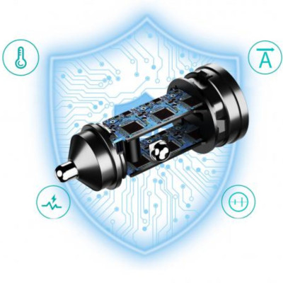 Tẩu sạc CHOETECH TC0014 nhanh 60W dùng trên ô tô (hàng chính hãng)